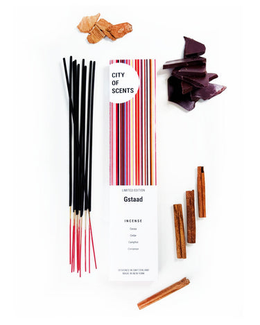 Gstaad inspired luxury organic home scents incense and room mist