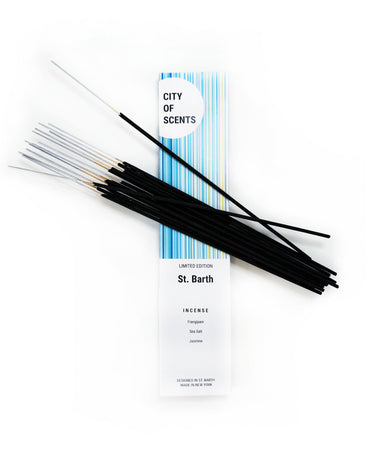 Luxe incense inspired by St Barth using all natural organic essential oils